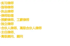 实习律师、指导律师，执业律师、律师助理、授薪律师、工薪律师视频封面