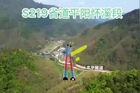 #s219省道 平阳怀溪段连接闹村到苍南灵溪炎亭 #登上山顶看美景视频封面