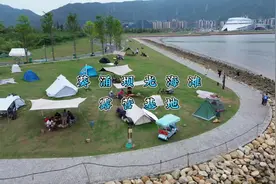 深圳坝光海滩露营基地，露营烧烤钓鱼赶海，周末休闲游玩好去处视频封面