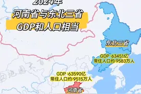 你敢相信吗东北三省黑吉辽的GDP仅仅和河南省相当，东北是全国人口流失最严重的地区。数据显示，2010年至2020年十年间，人口合计减少了1099万人，其中黑龙江减少了646万，吉林减少了338万，辽宁减少了115万。2021年东北三省人口又合计减少了超100万人，2022年东北人口合计又减少了86.4万人。振兴东北真的是任重道远，所以东北必须得有这么一个城市，来承担其对外经济贸易桥头堡的占位。另外，对于辐射韩国等东亚国家也有一定的地理位置优势，沈阳因此脱颖而出。2024年，沈阳作为东北地区知名的“地理中心城市”拥有了一个新的国家规划定位：东北亚国际化中心城市。#数据可视化 #gdp #2024经济 #东北 #顾与南 视频封面