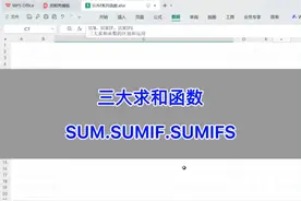 SUM、SUMIF、SUMIFS函数的详细讲解！#excel #函数 #电脑 #办公技巧 #word视频封面