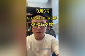 今天是某级别B浪反弹，3290才是机会#明日预测 #大盘走势视频封面