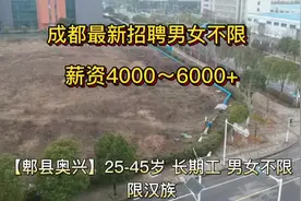 成都郫都急招男女工，4000-6000+待遇好，上班轻松。#上热门视频封面