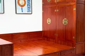 北方榆木东北大炕床，储蓄功能强大#榆木家具 #榫卯结构 #榻榻米