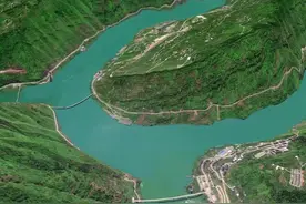 3D卫星视角：了解不一样的金沙江！ #地理知识 #金沙江 #卫星地图 #内容启发搜索视频封面