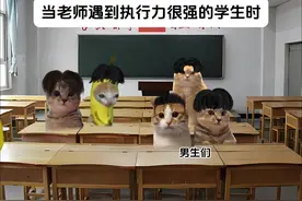 当老师遇到执行力很强的学生时 #猫meme  #猫meme小剧场视频封面