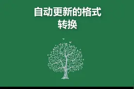 自动更新的格式转换#excel技巧视频封面