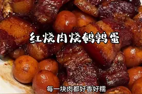 老妈做了二十多年的拿手菜，鹌鹑蛋烧红烧肉，皮香肉糯真的吃不腻#红烧肉炖鹌鹑蛋视频封面