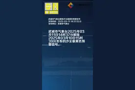 武威市气象台解除沙尘暴黄色预警信号视频封面