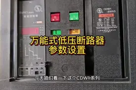 万能式断路器的参数该怎么设置？老师傅手把手教给你#电工知识视频封面