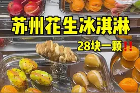 来感受天价水果冰淇淋…28一粒花生你敢信！！壳都被我舔干净了 #人间烟火 #内容启发搜索 #街边小吃 #路边摊美味 #gelato视频封面