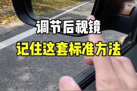 调节后视镜，记住这套标准方法。#带你懂车 #新手上路 #驾驶技巧 #每天一个用车知识 #汽车知识 @抖音汽车视频封面