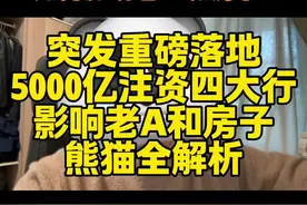 财政注资四大行落地 #银行视频封面