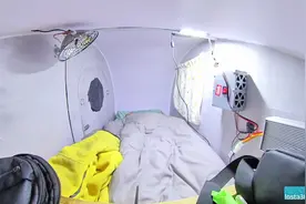 下雨不走了，躲小房车里睡觉了，听着雨声很助眠#赛鸽黑武士t280视频封面