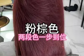 粉棕发色一步到位染发教程，20分之一的红轻松搞定#染发教程 #粉棕色 #染发教程 @邹文博格林几何~裁剪课程视频封面