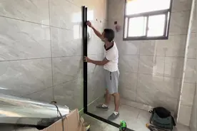 卫生间淋浴房安装教程#金刚钻头视频封面