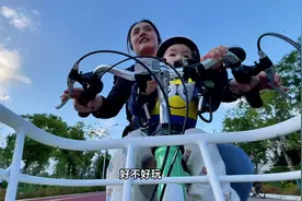 妈妈带我骑捷安特拿铁在草海边亲子骑行，好爽  #亲子骑行视频封面