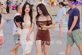 东南亚美女#阳光沙滩海浪 #夏天该有的样子 #分享异国风情视频封面