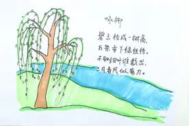 咏柳的诗配画怎么画视频封面
