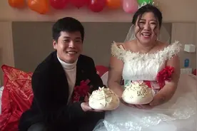 陕西一小伙，长得又矮又瘦，新娘又高又胖，入洞房都成困难视频封面
