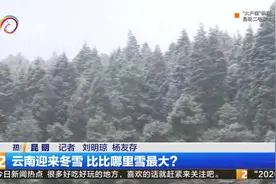 云南迎来冬雪 比比哪里雪最大？