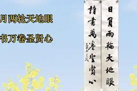 天地因日月得光,人靠读书致圣，日月两轮天地眼；诗书万卷圣贤心视频封面