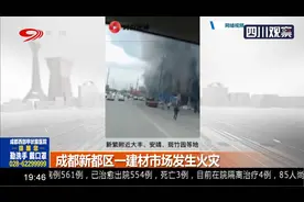 突发！成都新都区一建材市场发生火灾，多间铺面着火浓烟滚滚视频封面