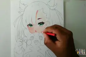 这才是画画高手，动漫人物这样画，真是太漂亮了！视频封面