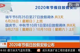 2020年节假日放假安排公布，五一连休五天视频封面