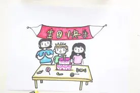 怎么画过生日的情景视频封面