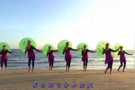 三亚海边演绎伞舞《小河淌水》视频封面