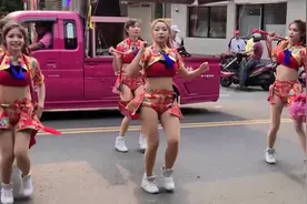台湾庙会还愿辣妹热舞5，中国风街头卖艺视频封面