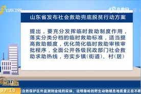 最新！山东发布社会救助兜底脱贫行动方案，动态调整农村低保标准视频封面