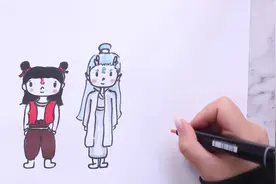 哪吒和敖丙全身怎么画视频封面