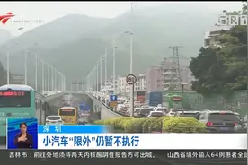 深圳小汽车“限外”仍暂不执行视频封面
