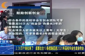 2.38万个岗位！成都出台10条措施促进2020年高校毕业生就业创业视频封面