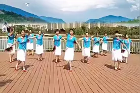 广场舞《酒醉的蝴蝶》舞蹈好看简单 配上扇子舞出风味 团队演示