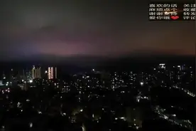 异象吗？中山昨晚上12点的天空，看起来真梦幻！