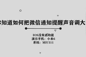 你知道如何把微信，通知提醒声音调大吗，简单几步，轻松完成视频封面