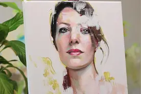 传统绘画-油画女子肖像-雅典娜女郎视频封面