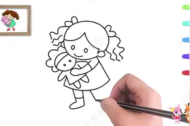 儿童简笔画教程一步一步教你画卡通小女孩简单又可爱
