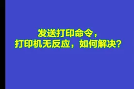 发送打印测试页命令，打印机不打印如何解决呢？