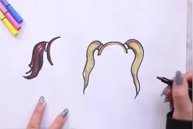 马尾辫怎么画视频封面