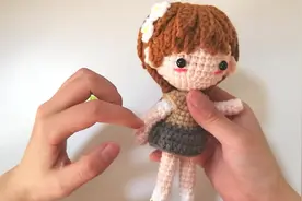 毛线娃娃diy-《某科学的超电磁炮》御坂美琴玩偶【手部教程】视频封面