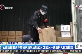 云南支援的两车物资从咸宁运抵武汉 为武汉一线医护人员补给视频封面