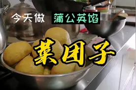 老北京蒲公英菜团子制作技艺，蒸出来黄黄的视频封面