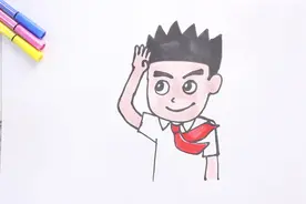小朋友敬礼怎么画视频封面