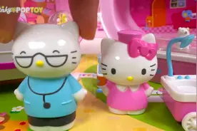 凯蒂猫宠物诊所玩具游戏！清洗和对待宠物~视频封面