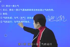 百通世纪中医综合 藏象 考点：肺主一身之气