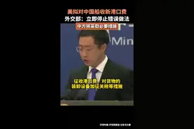 美拟对中国船收新港口费外交部：立即停止错误做法，中方将采取必要措施图片